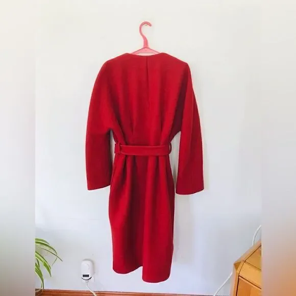 Gucci | red wool belted coat in red | Size XL - Picture 7 of 16